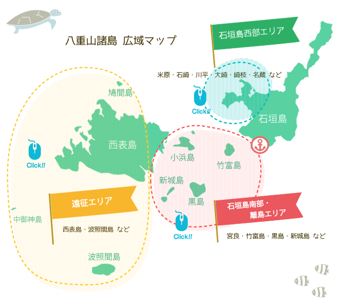 石垣島ダイビングMAP